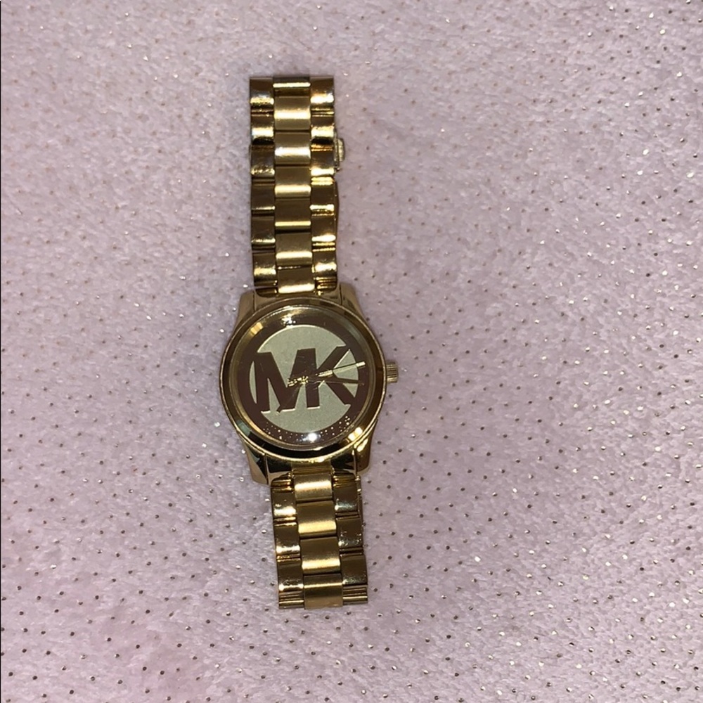 MK Watch Gold tone